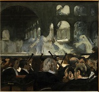 ドガ《マイヤーベーアのオペラ『悪魔のロベール』のバレエ場面》1876