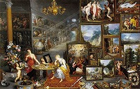 ヤン・ブリューゲル（父）およびルーベンス、他《視覚と嗅覚の寓意》 1617-18