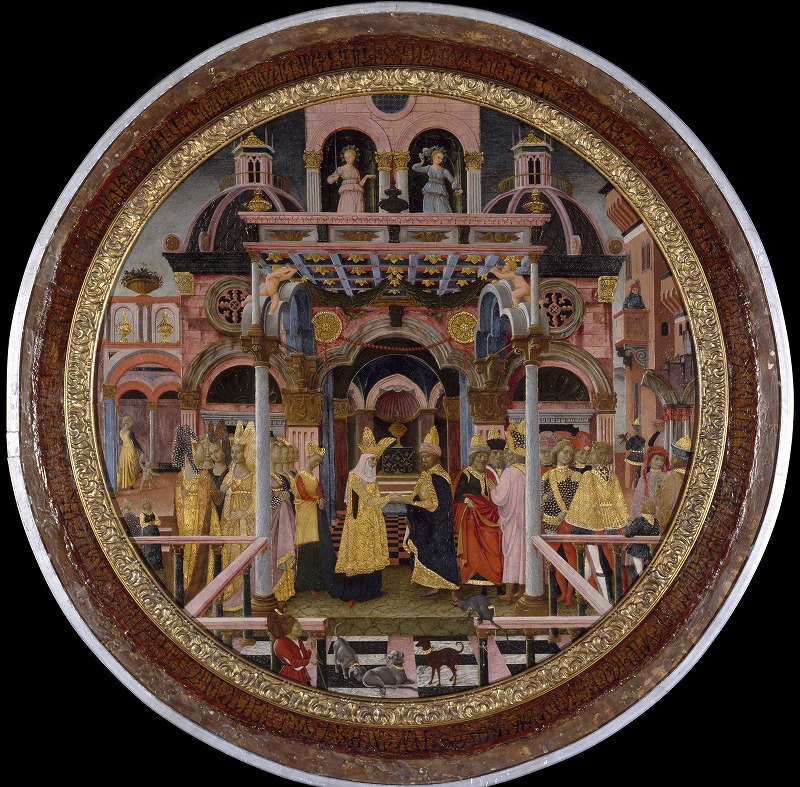 イタリア（フェラーラ派） 15世紀第3四半世紀《ソロモン王とシバの女王 