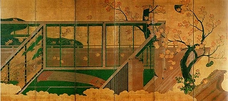 《帚木図屛風》桃山時代、16世紀