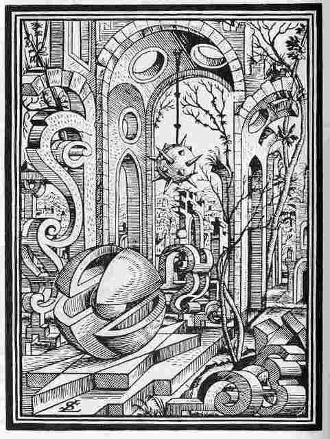 シュテーア（シュトーア） 『幾何学と透視図』(1567)より図9
