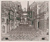 セルリオ《悲劇用の舞台背景》1545