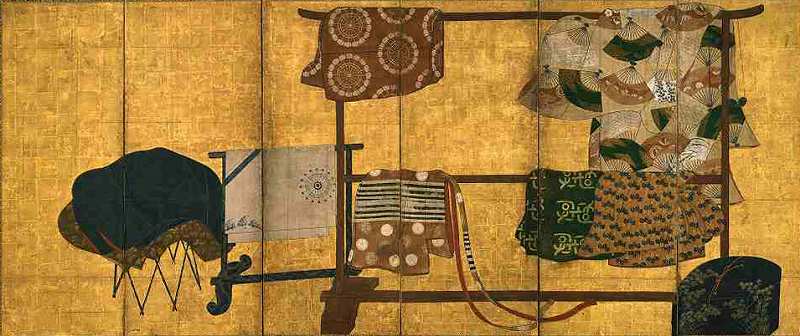 《誰が袖図屛風》桃山－江戸時代、16世紀末－17世紀半ば（左隻）