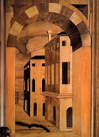 ピエル・アントニオ・デッリ・アバティ(1430頃-1504)《街の眺め》1487-89頃