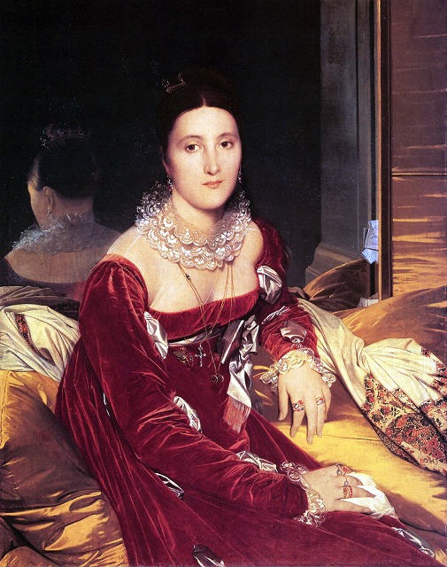 アングル《ド・スノンヌ夫人》1814頃