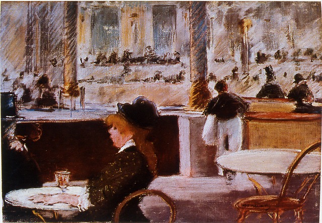 マネ《テアトル・フランセ広場のカフェ》1881