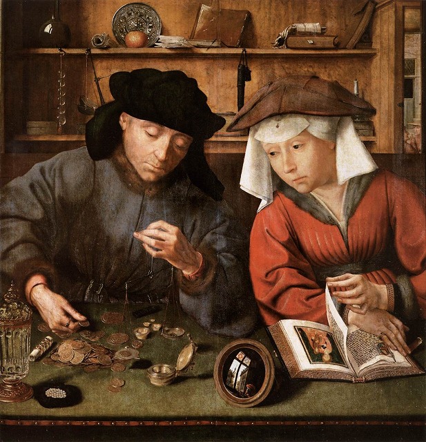 クエンティン・マセイス（マサイス）《両替商とその妻》1514