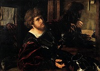 サヴォルド《鎧を着けた男の肖像》1521頃