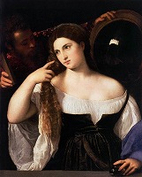ティツィアーノ《化粧する婦人の肖像》1512-15
