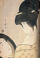 歌麿《化粧美人》1795-96頃