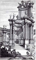 ポッツォ『絵画と建築の透視図法』口絵　1693年/1707年頃