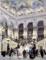 ルイ・ベルー《オペラ座の階段、1877年》1877