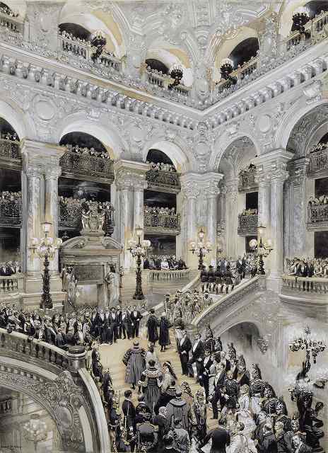 ドゥターユ《パリのオペラ座の開場、1875年1月5日》1878