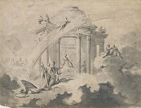 ル・ロラン《1748年のキネーアの〈第一装置〉のための飾りつけ》1748