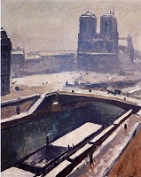 マルケ《雪のノートル=ダム》 1912頃