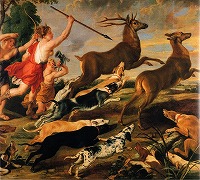 パウル・デ・ヴォスとテオドール・ヴァン・テュルデン《狩猟をするディアーナ》　制作年不詳