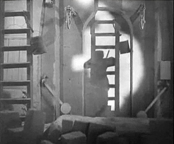 『吸血鬼』 1932、約12分：第1の館、影の跳梁