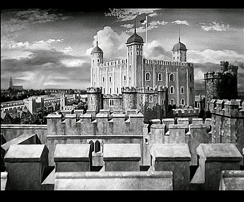『恐怖のロンドン塔』 1939　約1分：ロンドン塔外観