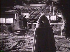 『キャットピープルの呪い』 1944　約52分；庭に面した戸口＋斜め格子の影