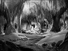 『フランケンシュタインの館』 1944　約36分：氷に覆われた地下廃墟