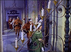 『ジャックと悪魔の国』 1962　約10分：廊下、手前右に王女の部屋