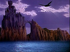 『ジャックと悪魔の国』 1962　約29分：魔術師の城、全景＋鴉