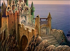 『ジャックと悪魔の国』 1962　約57分：魔術師の城、城門・橋・玄関附近