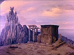 『ジャックと悪魔の国』 1962　約1時間7分：島の反対側にあるローマ神殿址