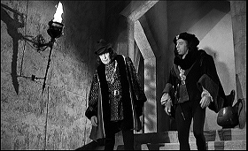 『恐怖のロンドン塔』 1962　約56分：広間の階段・右上