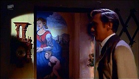 『妖女ゴーゴン』 1964　約50分：画家宅、玄関扉の向かいに絵