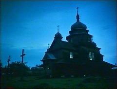 『妖婆 死棺の呪い』 1967　約38分：教会堂、夜