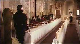 『さらば美しき人』 1971　約1時間30分：ソランツォの城、食堂