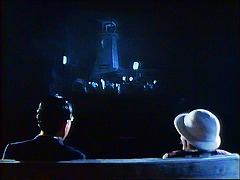 『麗猫伝説』 1983　約5分：映写室＋『怪猫有馬御殿』(1953)から火の見櫓の場面