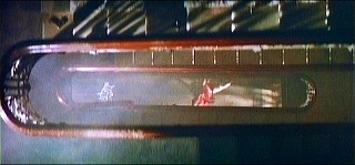 『ハンガー』 1983　約1時間28分：回り階段の中空　真上から