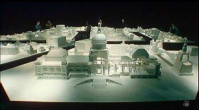 『帝都物語』 1988　約22分：分割された東京の模型
