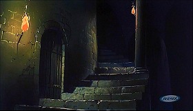 『ルパン三世　カリオストロの城』 1979　約1時間13分：湾曲階段