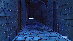 『ルパン三世　カリオストロの城』 1979　約1時間33分：廊下＋水流