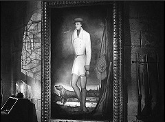 『乙女の星』 1946、約2分：三階の一室、白の狩人の肖像