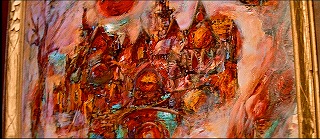 『アッシャー家の惨劇』 1960　約8分：ロデリックの部屋、暖炉の上の絵