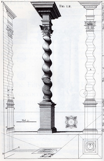 ポッツォ『絵画と建築の透視図法』1693/1707頃、第52図