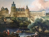 ユベール・ロベール《ガイヨン城の眺め、ノルマンディー》 1775 