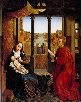 ロヒール・ヴァン・デル・ウェイデン《聖母を描く聖ルカ》 1435-40年頃