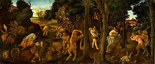 ピエロ・ディ・コージモ《狩りの場面》(1494-1500頃)