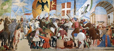 ピエロ・デッラ・フランチェスカ《ヘラクリウスとホスロー2世の戦い》1452-66