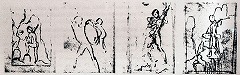 モロー《オイディプスとスフィンクスのための習作》1860頃