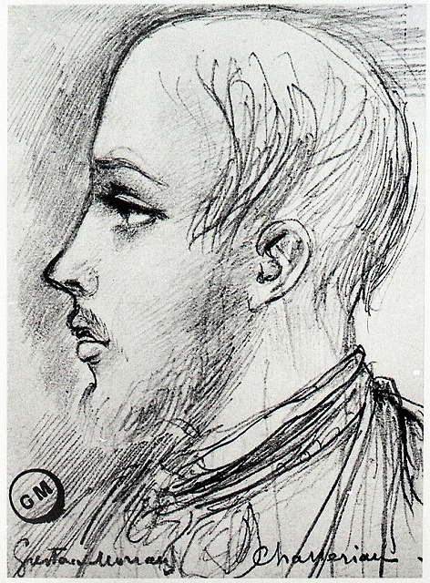 モロー《シャセリオーの肖像》1856頃