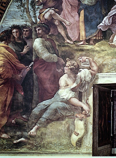 ラファエッロ《パルナッソス》1510-11(部分)