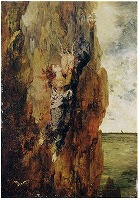 モロー《淵を落ちるサッフォー》1867