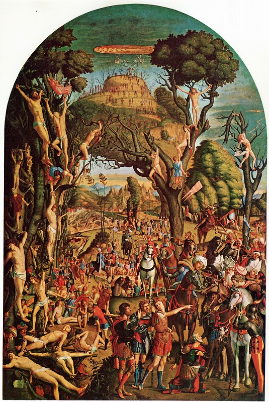 カルパッチョ《一万人の殉教者の磔刑と聖化》1515