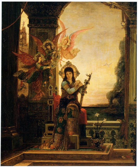 モロー《聖チェチーリアと音楽の天使たち》1895